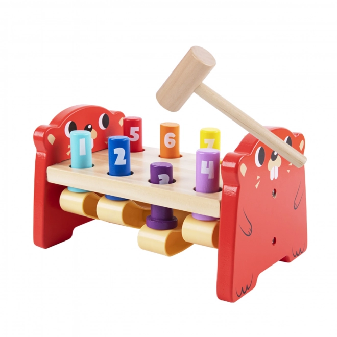 Dřevěná barevná hračka Pronikavá od Tooky Toy