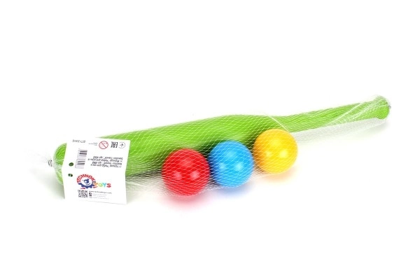 Plastová baseballová pálka 50 cm se 3 míčky