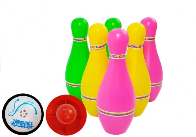 Barevná sada na bowling se světelnými efekty