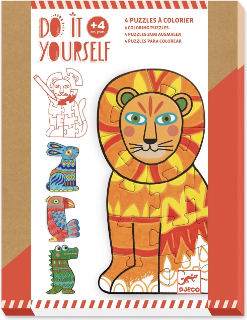 DJECO DIY puzzle Zvířátka