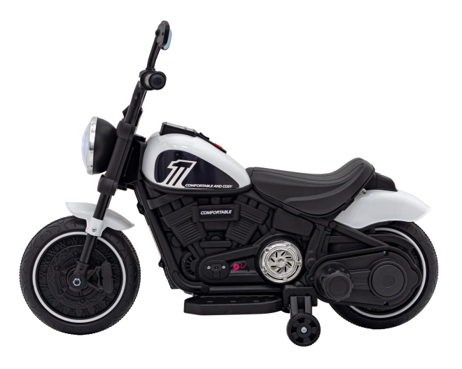 Motocikel Chopper FASTER – Bílý
