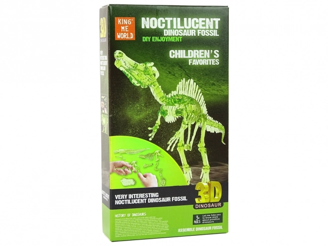 Skládačka Dinosaura Svítící ve Tmě