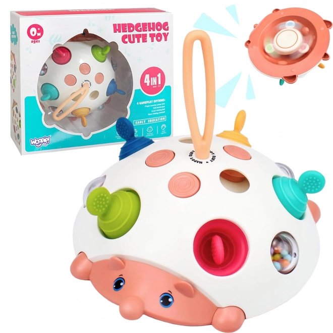 Smyslová hračka Ježek 4v1 Pop-it Aktivní