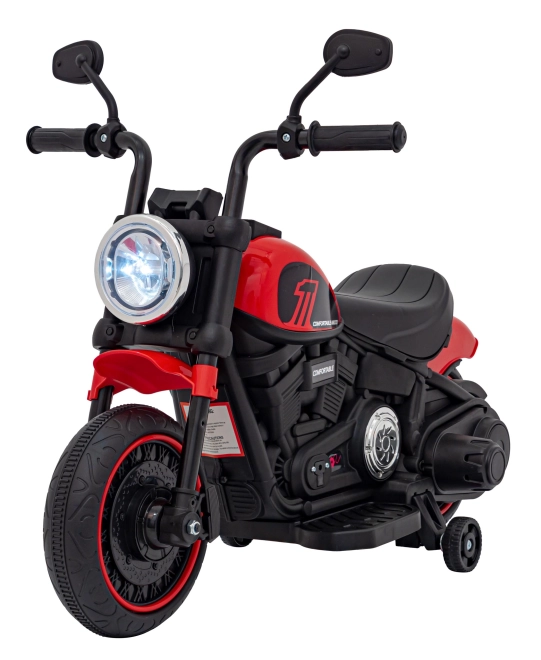 Motocikel Chopper FASTER – Červený