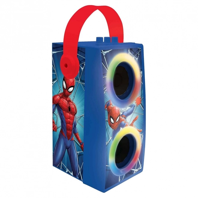 Přenosný reproduktor Spider-Man s mikrofonem a světelnými efekty