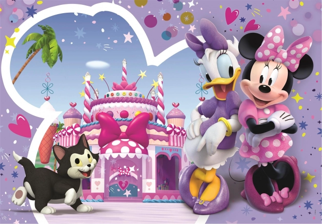 Puzzle Myška Minnie: Dort k narozeninám