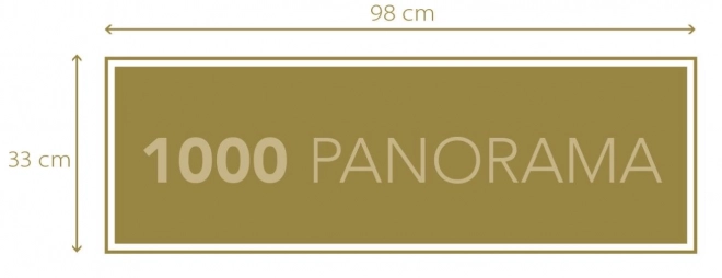 Panorama Puzzle Stádo Slonů