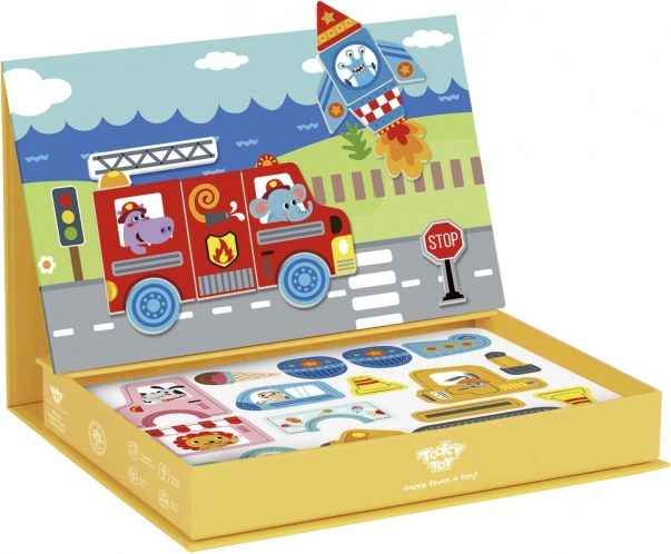 Tooky Toy Magnetická Montessori Skříňka s 80 Dílky