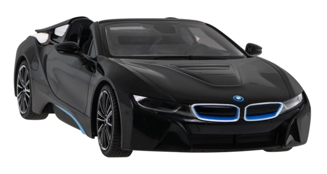 BMW i8 Roadster RASTAR model 1:12 Auto na dálkové ovládání + 2,4 GHz dálkové ovládání – Černé