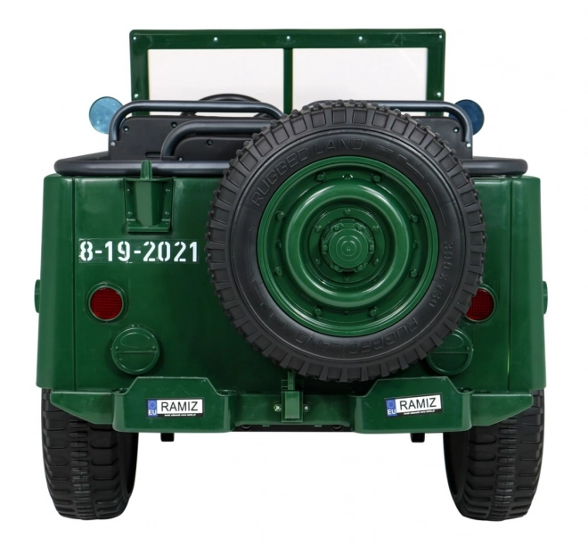 Dětský vojenský retro terénní vůz 4x4