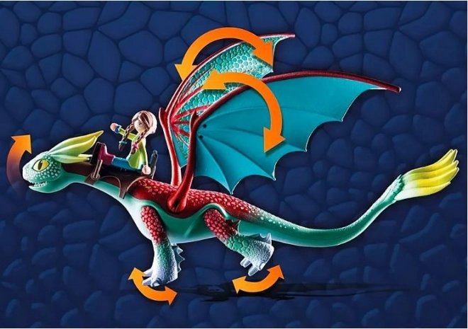 Dragons 71083 Sada figurek Feathers & Alex