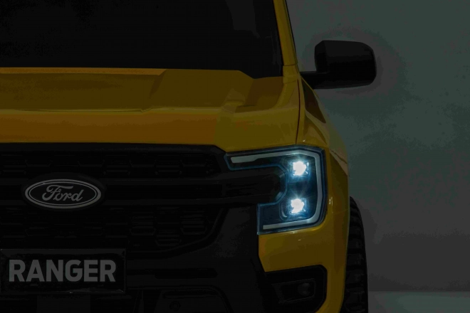 Dětské elektrické auto Ford Ranger Lift Žluté