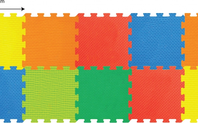 Měkké pěnové puzzle na zem 10 ks