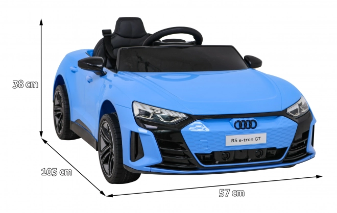 Audi RS E-Tron GT dětské elektrické auto s ovladačem a pohonem 4x4 – Modrá