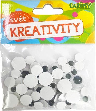 Pohyblivé oči – mix velikostí, 60 ks