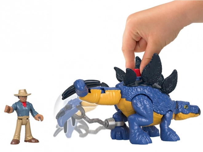 Sada figurek Jurassic World Imaginext Stegosaurus a Dr. Grant