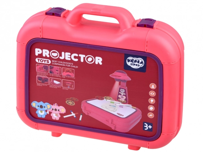 Projektor pro děti v růžovém kufříku