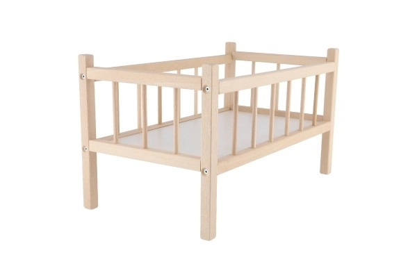 Dřevěná postýlka pro panenky