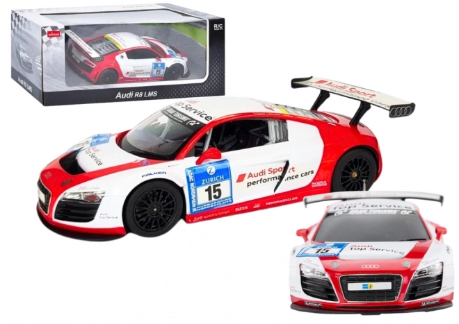 RC auto 1:24 sportovní AUDI R8 LMS, bílé