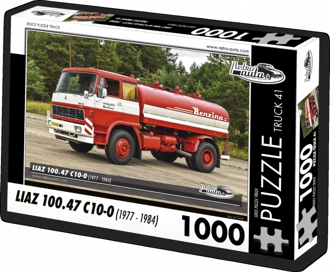 RETRO-AUTA Puzzle TRUCK č.41 Liaz 100.47 C10-0 (1977 - 1984) 1000 dílků