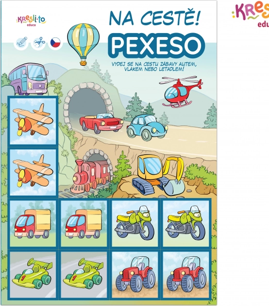 Pexeso Na Cestě - Omalovánky a Pracovní Sešity