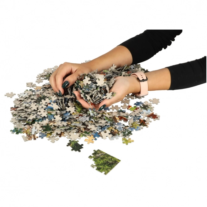 Puzzle Jezioro Braies Itálie 1000 rámců