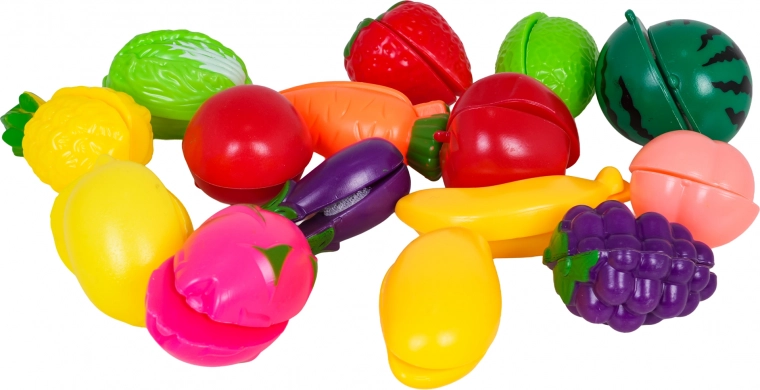 Nákupy a krájení potravin na suchý zip