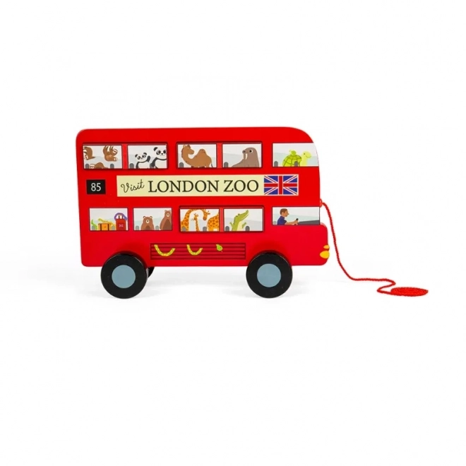 Tahací hračka Londýnský autobus Bigjigs Toys