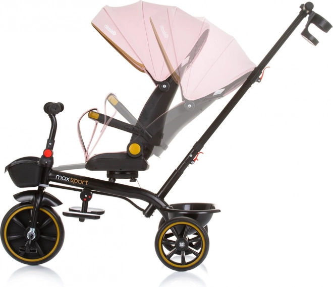 Tříkolka se stříškou Max Sport 2v1 Flamingo