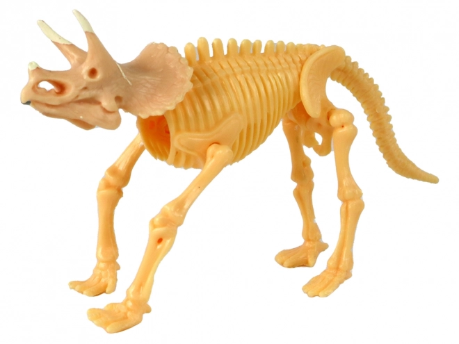 Otevírací dinosauří vajíčko s kostrou – 9 cm, 4 barvy