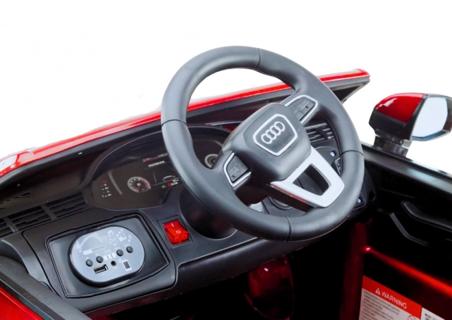 Autíčko na baterie Audi Q7 červené lakované