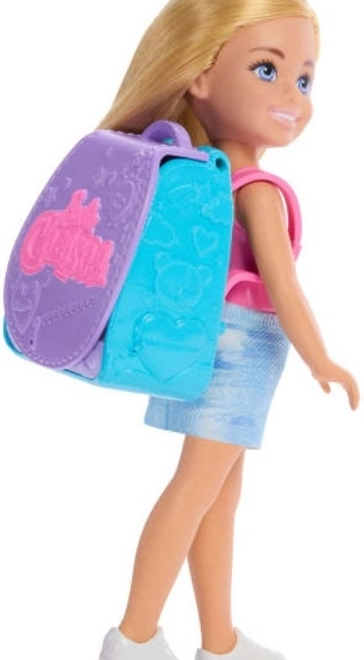 Panenka Barbie Chelsea s batohem a kočičkou