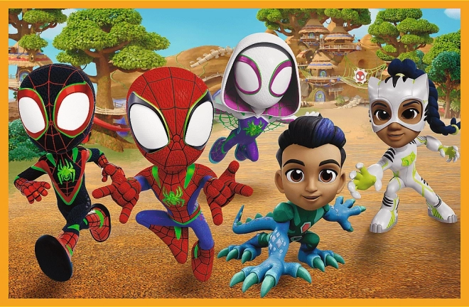 Puzzle Spidey a dinosauři 2x24 dílků