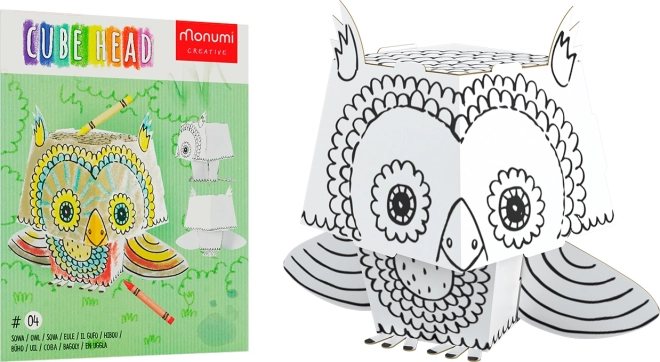 3D omalovánky – Sova