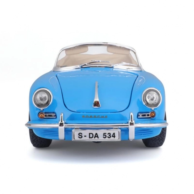 Kovový model Porsche 356B Cabriolet 1961 modrý