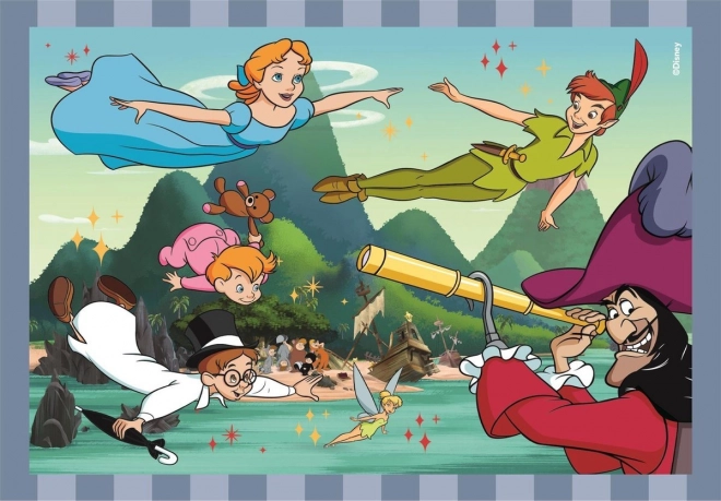 Puzzle 4v1 Super Color Disney Classic