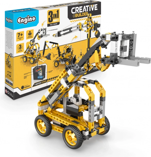 Engino stavebnice Creative Builder – stavební stroje (3 v 1)
