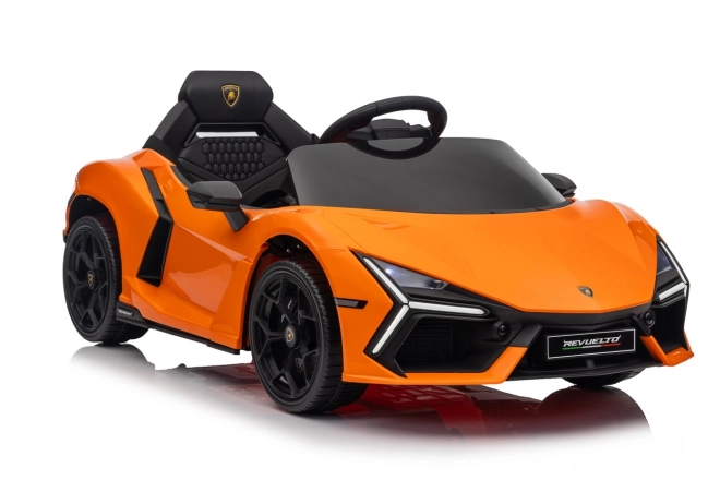Dětské elektrické auto Lamborghini Revuelto oranžové
