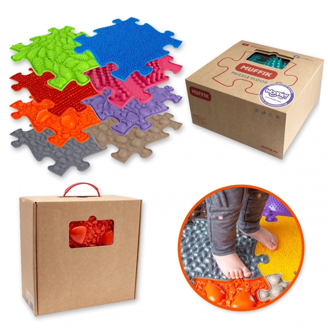 woopie senzorická ortopedická puzzle podložka 8 dílů