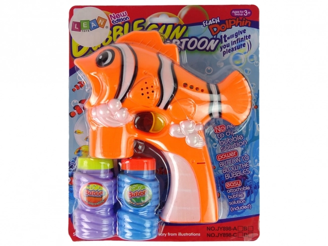 Oranžová ryba Bubble Machine