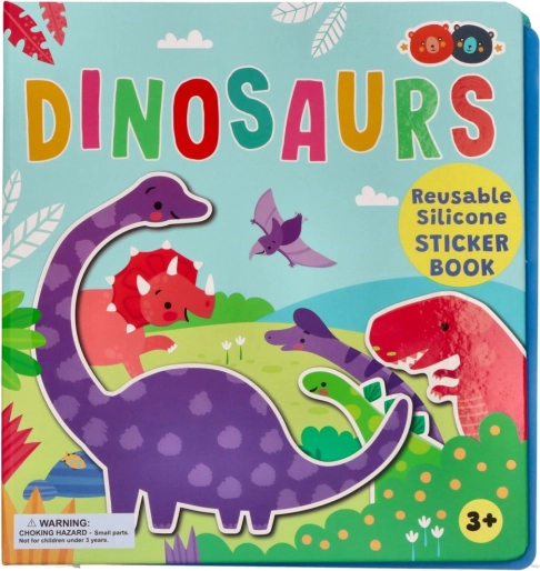 Silikonové samolepky s knížkou dinosauři