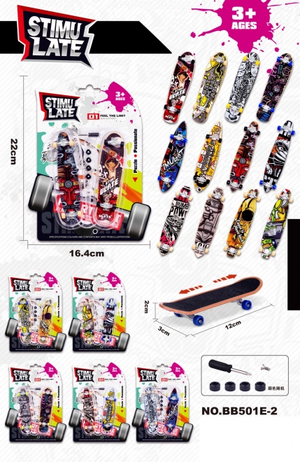 Sada dvou fingerboardů