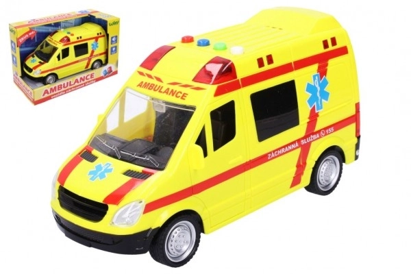 Auto záchranka s efekty 22 cm