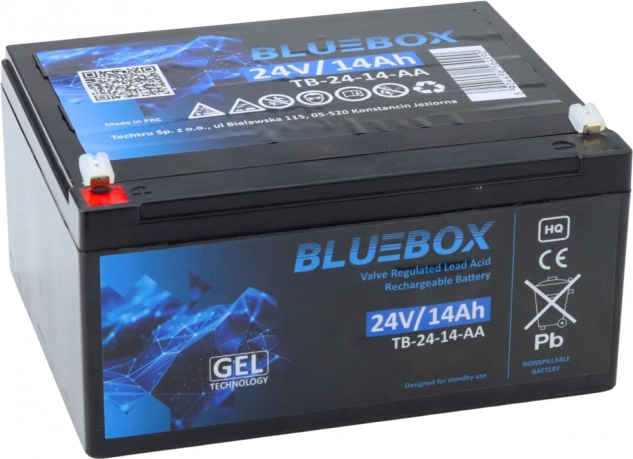 Bluebox akumulátor gelový VRLA AGM 24V 14Ah pro auta na akumulátor