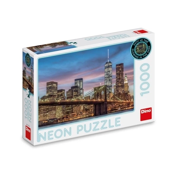 DINO Svítící puzzle New York 1000 dílků