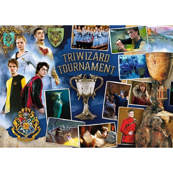 TREFL Puzzle Harry Potter: Turnaj tří kouzelníků, Famfrpál a Bradavice 400 + 500 + 600 dílků