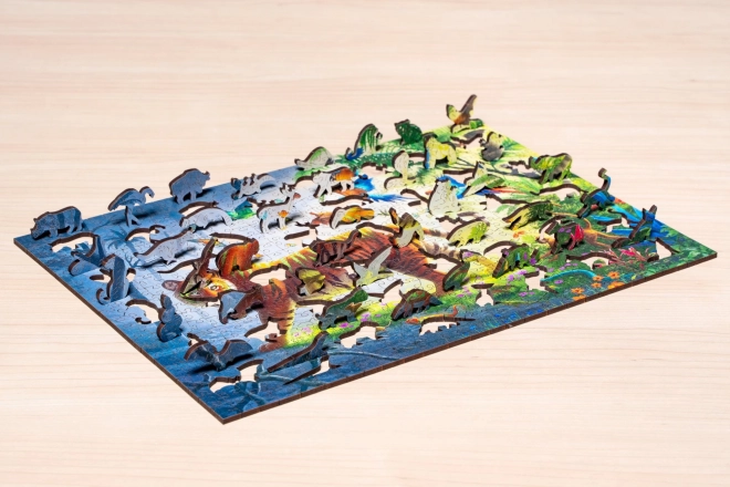 Dřevěné puzzle Tygr v džungli 500 dílků