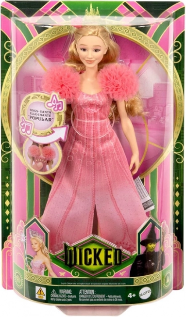 Zpívající panenka Glinda z filmu Wicked s písní "Popular"
