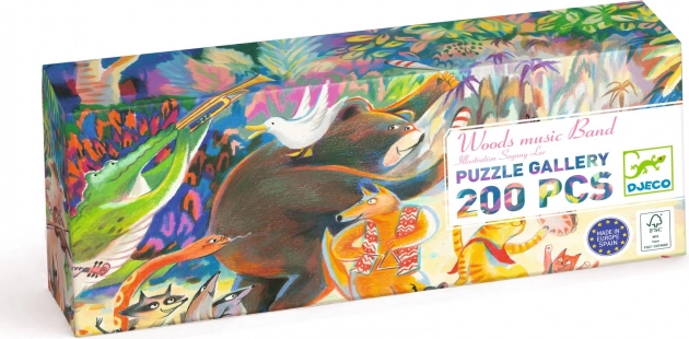 Puzzle Lesní kapela - 200 dílků
