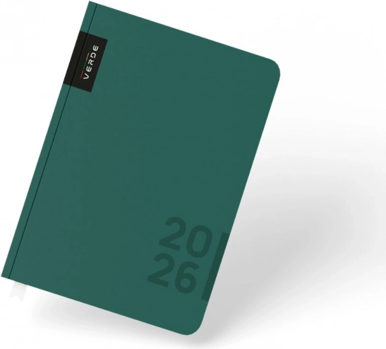 Diář A5 týdenní 2026 Verde zelená